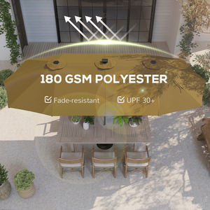 Ombrellone da Esterno con Pannello Solare per una Migliore Protezione dal Sole - Product Image 4