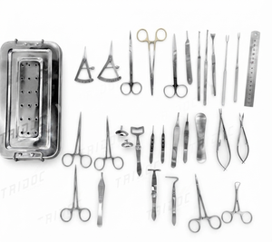 Juego de Instrumentos para Blefaroplastia, 10 Piezas, Juego de Cirugía Ocular, Cirugía Plástica, Acero Inoxidable, Esterilizable, Reutilizable, Certificado CE ISO - Product Image 1