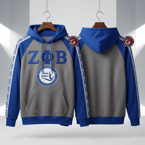 Zeta phi Beta เสื้อมีฮู้ดผ้าฟลีซปักลายสำหรับสตรีเสื้อวิ่งออกกำลังกายสไตล์ตามสั่ง - Product Image 4