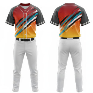 Uniforme de Béisbol Ligero con Logotipo Personalizado, Uniforme de Béisbol Extra Grande a Precio Económico para Hombre - Product Image 1
