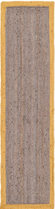 Modern Green Border Jute <b>Runner</b> Rug Handwoven Natural Fiber <b>Kitchen</b> Hallway Entryway <b>Floor</b> Carpet - Product Image 2