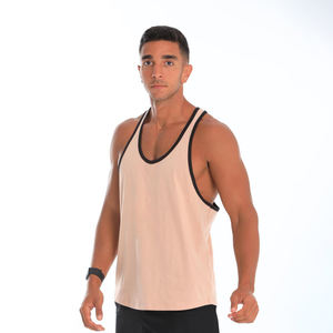 Camiseta sin Mangas de Secado Rápido para Entrenamiento y Running, Camisetas Deportivas OEM de Verano, Camiseta sin Mangas de Algodón de Alta Calidad para Hombre para Gimnasio y Fitness - Product Image 3