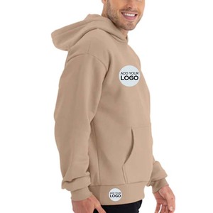 Sweat à capuche épais en molleton de coton de haute qualité, taille américaine personnalisée, vêtements pour hommes de marque de qualité - Product Image 1
