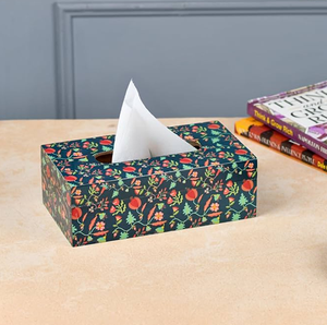 Boîte à mouchoirs en bois avec motif coloré pour la décoration de la maison et du bureau, accessoires à prix avantageux - Product Image 3