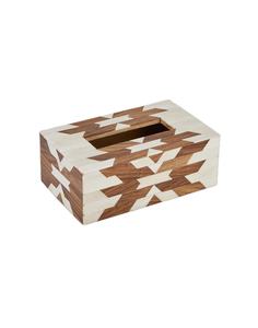 Boîte à mouchoirs et organisateur de serviettes classiques de luxe faits à la main avec incrustations en bois et os, pour un usage domestique - Product Image 3