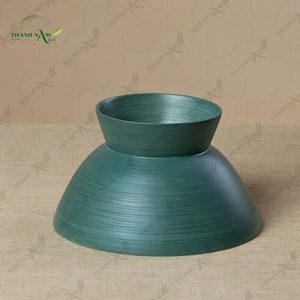 Cuenco de Bambú con Pedestal, Hecho a Mano, Ecológico, Moderno, de Gran Capacidad, Lavable, Ligero, Decorativo, Personalizable para Fiestas - Product Image 5