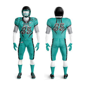 OEM Custom <b>Elite</b> American Football Uniform Set – Black & Grey Sublimated for Adult & Youth Teams - Product Image 5