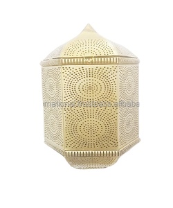 Linterna decorativa de metal de latón de color cobre linterna antigua directa de la fabricación - Product Image 1