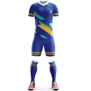 Nuevo Diseño, Camiseta de Fútbol Sublimada Personalizada, Económica, Transpirable, de Manga Corta, Uniformes para Equipos de Fútbol - Product Image 6