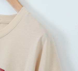 T-shirt décontracté d'été pour femme de haute qualité, manches courtes, logo personnalisé, 100 % coton, respirant, séchage rapide, écologique - Product Image 3