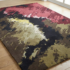 Tapis artisanal haut de gamme, tapis moelleux pour salon et chambre à coucher, lavable, idéal pour la décoration - Product Image 1
