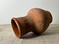 Vase en terre cuite rustique vieilli, pot en argile sculpté à la main, durable, taille/couleur personnalisable, style Wabi Sabi, ferme, minimaliste, haute qualité