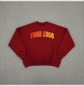 Sweat-shirt pour homme de qualité supérieure, brodé, effet délavé, col rond, coupe ample, streetwear, confortable, style hip-hop - Product Image 1