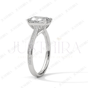 Anillo de Diamantes Radiantes de Alta Calidad con Corte de Pera en Plata de Ley 925 para Mujer, Joyería de Moda Disponible a Precio de Exportación - Product Image 4