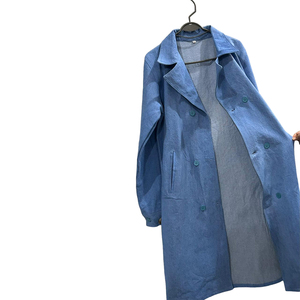 Fashion Casual Long-sleeved Wholesale Woman Ladies Jacket Women Oversized <b>Denim</b> Windbreaker Jacket Long Jeans <b>Coat</b> for Autumn - Product Image 2