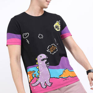 Camiseta de Verano para Hombre, 100% Algodón Tejido, Estilo Casual Hip Hop, Oversize, Streetwear, Personalizable con Transferencia, Ajuste Holgado, Serigrafiado, Liso, de Secado Rápido - Product Image 4