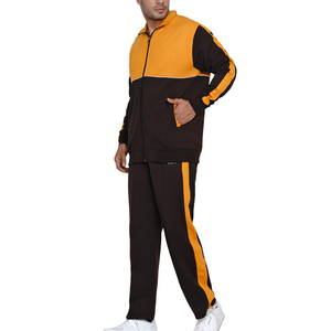 Best Material New Trendy Regular Fit Design Tracksuit New Style Men Color Block Tracksuit Set Long Sleeve <b>Zip</b> <b>Up</b> <b>Jacket</b> Pants - Product Image 4