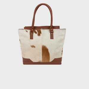 Bolso Tote de Cuero Vacuno de Primera Calidad, con Asa Suave, Doble Bolsillo Trasero, Estilo Artesanal, LTB-0501 - Product Image 6