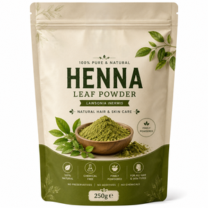 Poudre de henné 100% naturelle, qualité cosmétique, finement moulue, 250g, pour soins capillaires et beauté, fournisseur en gros d'Inde - Product Image 1