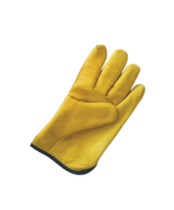 EN420 Certified Leather Driver Safety Gloves Elastic Wristlet Durable Abrasion Resistant <b>Fire</b> Proof Anti-Impact Level 3 10 Inch - Product Image 2