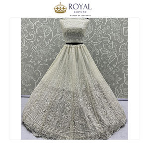 Unique Design Wedding Bridal Wear Collection of Indian Clothing Traditional Net with Embroidery Work Lehenga Choli for Sale - Product Image 2