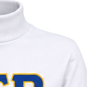 Sudadera de Cuello Alto para Mujer Sigma Gamma Rho, Blanca, con Gráfico Personalizado de la Hermandad, Manga Larga, Estilo Casual, para la Universidad y la Calle - Product Image 4