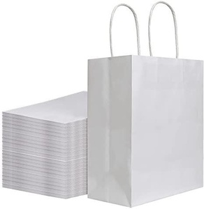 Sac cadeau en papier écologique léger pour l'emballage de détail quotidien, sac cadeau vert pour les marques de détail durables, cosmétiques - Product Image 1