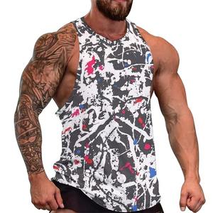 Débardeur imprimé élégant pour homme, sans manches, pour la gym, le fitness, la musculation, l'entraînement, veste décontractée d'été, streetwear, design personnalisé - Product Image 5