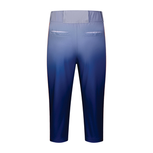 Custom Heat-Transfer 3/4 Baseball <b>Pants</b> Wholesale Sportswear for Plus Sizes Breathable Capri with Baseball Logo 100% Polyester - Product Image 5