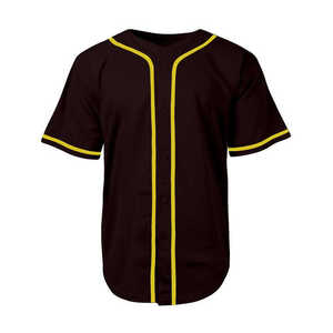Uniformes de Béisbol Personalizables de Alta Calidad, Transpirables y de Secado Rápido para Equipos Deportivos Masculinos, 100% Poliéster, Manga Corta - Product Image 1
