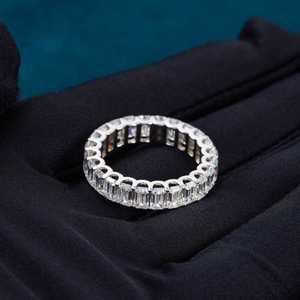 Stylish Rose Gold Plated Cross <b>Ring</b> Featuring Moissanite and Lab Grown Diamond Fashion Jewelry Gift - Product Image 2
