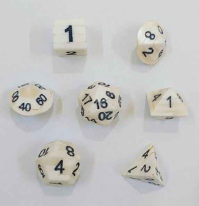 Dados de DND de Hueso de Cuerno Blanco Pulido de la Mejor Calidad, Hechos a Mano por PERFECT ENTERPRISES - Product Image 6