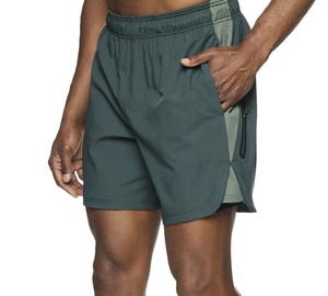 Double <b>Layer</b> Gym Fitness Workout Gym Shorts Knee Length For Training Sports Practice Casual Activewear Gym Shorts For Man - Product Image 6
