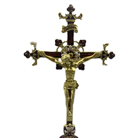 Cruz Católica Moderna Hecha a Mano, Ecológica, de Alta Calidad, Reliquias Sagradas, Biblia, Artesanía Metálica, Decoración Religiosa Navideña para Pared