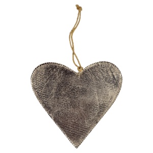 Fully Metal Design Hanging Heart with Plated Finishing Decor Metal Indoor Design <b>Christmas</b> Tree Decor for Hanging Design - Product Image 1
