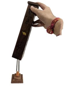 Quemador de incienso de madera hecho a mano para el hogar, soporte para quemador de incienso de madera natural, quemador de incienso de diseño único y calidad premium. - Product Image 2