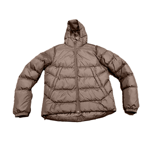 Veste d'hiver décontractée pour homme, à capuche, en duvet, coupe-vent, couleur unie, fermeture éclair, coupe régulière, polyester épais - Product Image 1