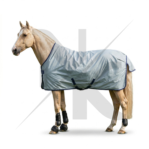 Équipement d'écurie pour chevaux, couverture d'extérieur pour chevaux en coton imperméable de luxe, légère et respirante, couverture pour chevaux 600D Ripstop - Product Image 6