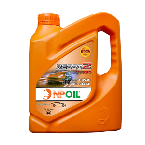 Huile moteur NPOIL RESSO 2 TURBO 10W40 4L 5L 6L Huile de base et additifs de qualité supérieure Huile moteur de haute qualité Fabriquée au Vietnam PCMO Auto - Product Image 3