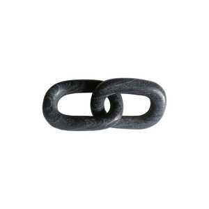 Cadena Decorativa de Piedra Negra Natural Hecha a Mano con Eslabones de Mármol para Interiores del Hogar - Product Image 2