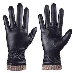 Fashion High Quality Winter Wholesale Genuine 2024 Leather Workers <b>Warm</b> Sports Plain Outdoor Casual Party <b>Gloves</b> From Pakistan - Product Image 1