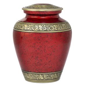 Urne funéraire classique Gatta en métal gravée colombes en vol, pour cendres humaines adultes, style américain/européen - Product Image 6