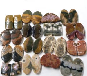 Le fournisseur de Jaipur propose des cabochons en vrac de haute qualité en jaspe océanique naturel de coupe ovale pour la fabrication de bijoux fournitures en gros - Product Image 3