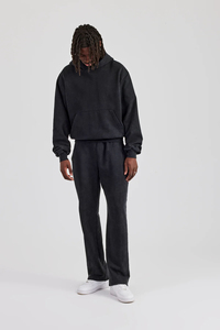 Survêtement Homme Style Urbain Délavé à l'Acide, Personnalisable OEM, Coupe Classique, Grandes Tailles, Séchage Rapide, Léger, Vêtement de Sport - Product Image 3