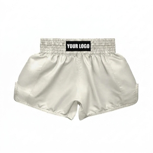 Shorts MMA BJJ avec logo frontal, shorts de combat Muay Thai, shorts de kick-boxing MMA, équipement d'arts martiaux, shorts UFC - Product Image 1