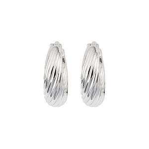 WOMEN 16MM HOOP <b>EARRINGS</b> BOHEMIAN 925 STERLING SILVER PLATED HANDCRAFTED JEWELRY GIFT FOR ANNIVERSARY SPECIAL OCCASIONS ELEGANT - Product Image 3