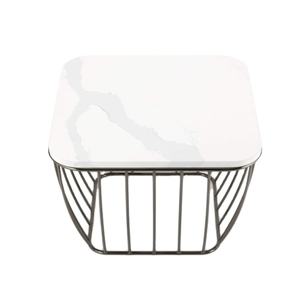 Tables basses avec pieds en fer doré et merveilleux plateaux en marbre tables basses au design luxueux et exquis au prix de gros - Product Image 1