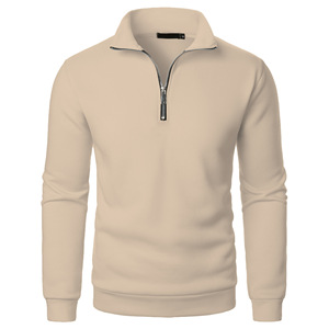 Suéter Casual de Invierno para Hombre RICHTALK SPORTS, Cuello Alto, Cachemira, Patrón 3D |   Color Personalizado de Secado Rápido con Cierre de 1/4, a la Moda - Product Image 4
