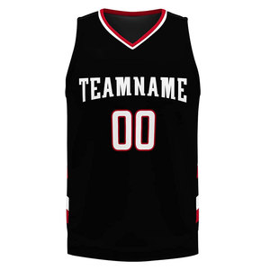 Uniformes de basket-ball personnalisés de haute qualité en polyester fabriqués au Pakistan, à manches courtes, respirants et à séchage rapide - Product Image 6