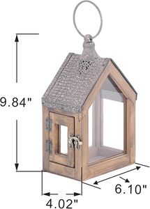 Trusted Manufacturer <b>Rustic</b> <b>Wooden</b> Lantern Candle Holder For Farmhouse Decoration Wedding Centerpiece And Festival Display - Product Image 4